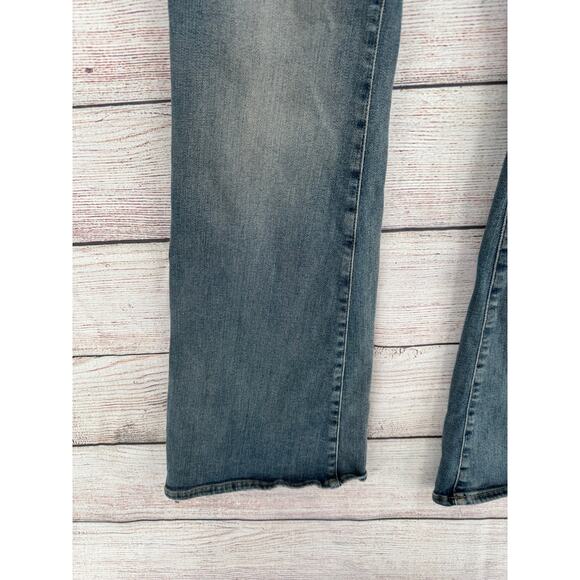 We the Free People Seamed Front Zip Close Bootcut jeans Womens 33 Blue - Picture 5 of 11